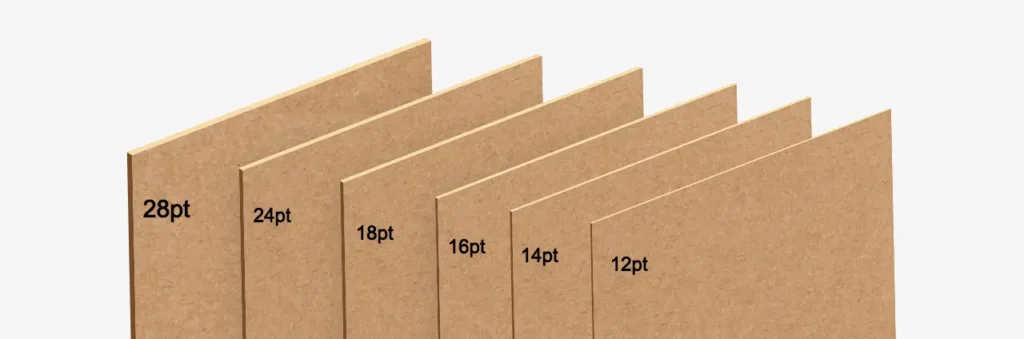 kraft paperboard thickness